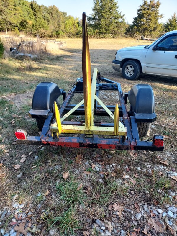 Round Bale Trailer with Electric Winch