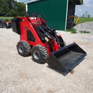 Wheeled mini skid steer