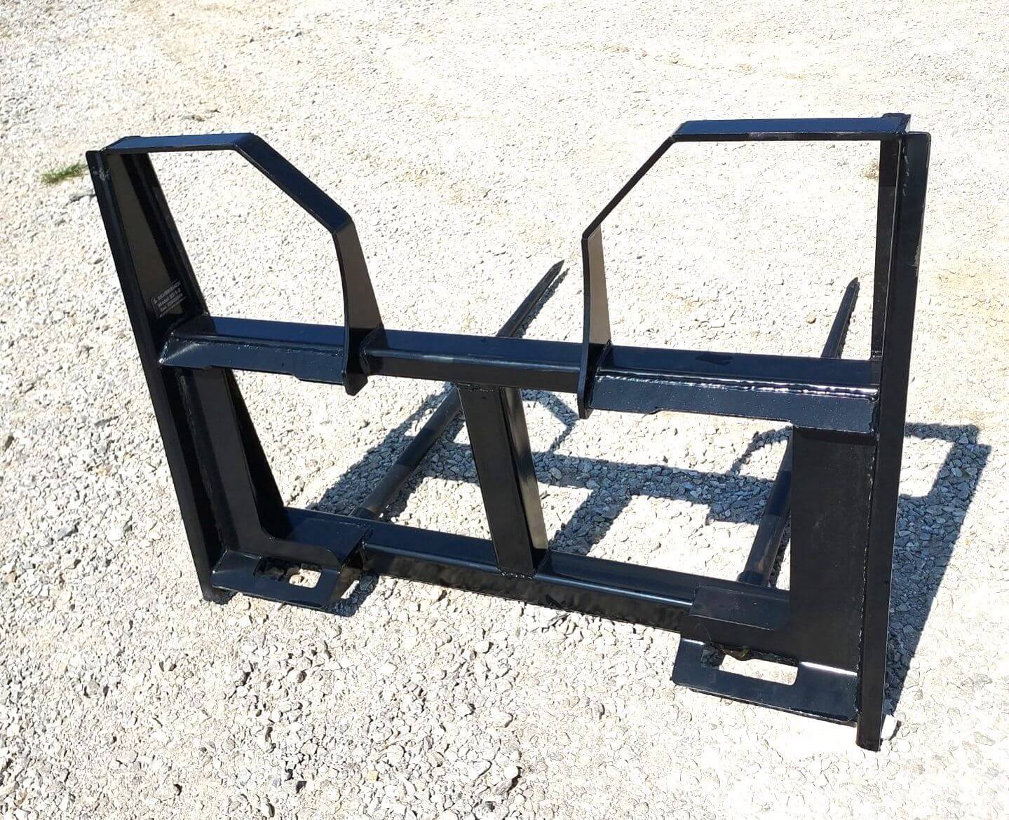 2 Spear Round Bale Skid Steer Attachment – Made in America | 3-Year Warranty - Image 2