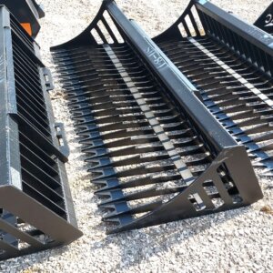 84 inch Rock Bucket – Heavy Duty | Universal Skid Steer Mount